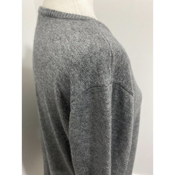 Smartwool Shadow Pine V-Neck Sweater Grey Size Large - Picture 3 of 8